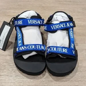 Mens Versace Jeans Couture Beach Strappy Sport Sandals Black/Red Size 6 7 8 NEW Mens Versace Jeans Couture Beach Strappy Sport Sandals  main image 3